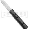 AKC 007 Concord Black OTF Automatic Knife - Satin Dagger -AKC Knives Shop AKC 007 Concord Auto Black Satin Dagger BHQ 158279 jr large