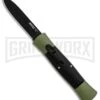 AKC Concord Green/Black OTF Automatic Knife - Flat Black 1 AKC Concord Green/Black OTF Automatic Knife - Flat Black -AKC Knives Shop AKC 007 Concord OTF Green Black Flat GX 30500 jr large