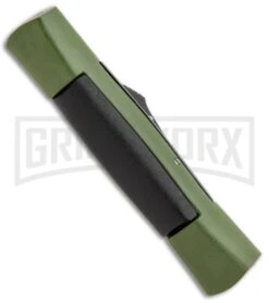AKC Concord Green/Black OTF Automatic Knife - Flat Black -AKC Knives Shop AKC 007 Concord OTF Green Black Flat GX 30500 jr side large