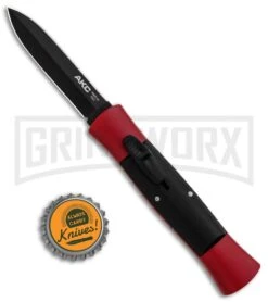 AKC 007 Concord Red/Black OTF Automatic Knife - Dagger Black 9 AKC 007 Concord Red/Black OTF Automatic Knife - Dagger Black -AKC Knives Shop AKC 007 Concord OTF Red Black Dagger GX 30497 jr bottlecap large