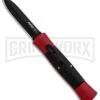 AKC 007 Concord Red/Black OTF Automatic Knife - Dagger Black -AKC Knives Shop AKC 007 Concord OTF Red Black Dagger GX 30497 jr large