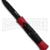AKC 007 Concord Red/Black OTF Automatic Knife - Flat Black -AKC Knives Shop AKC 007 Concord OTF Red Black Flat GX 30499 jr large
