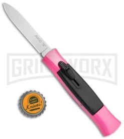 AKC 077 Concord Hot Pink OTF Automatic Knife - Flat Satin Plain -AKC Knives Shop AKC 077 Concord OTF Hot Pink BHQ 72005 jr bottlecap 2 large