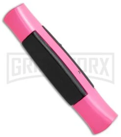 AKC 077 Concord Hot Pink OTF Automatic Knife - Flat Satin Plain -AKC Knives Shop AKC 077 Concord OTF Hot Pink BHQ 72005 jr side large