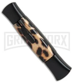 AKC 077 Concord Cheetah OTF Automatic Knife- Flat Grind Black Plain 6 AKC 077 Concord Cheetah OTF Automatic Knife- Flat Grind Black Plain -AKC Knives Shop AKC 077 concord cheetah black BP 19135 er spine large