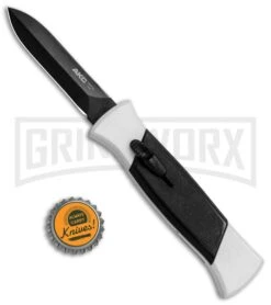 AKC 777 Blackfinger Tactical White/Blk OTF Automatic Knife - Dagger Black Plain 9 AKC 777 Blackfinger Tactical White/Blk OTF Automatic Knife - Dagger Black Plain -AKC Knives Shop AKC 777 Blackfinger Dagger OTF White Black BHQ 82047 jr bottlecap large