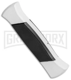 AKC 777 Blackfinger Tactical White/Blk OTF Automatic Knife - Dagger Black Plain 8 AKC 777 Blackfinger Tactical White/Blk OTF Automatic Knife - Dagger Black Plain -AKC Knives Shop AKC 777 Blackfinger Dagger OTF White Black BHQ 82047 jr side large