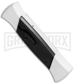 AKC 777 Blackfinger Tactical White/Blk OTF Automatic Knife - Dagger Black Plain 7 AKC 777 Blackfinger Tactical White/Blk OTF Automatic Knife - Dagger Black Plain -AKC Knives Shop AKC 777 Blackfinger Dagger OTF White Black BHQ 82047 jr spine large