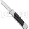 AKC 777 Blackfinger Brushed Aluminum OTF Automatic Knife - SW Tanto