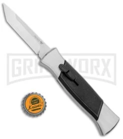 AKC 777 Blackfinger Brushed Aluminum OTF Automatic Knife - SW Tanto -AKC Knives Shop AKC 777 Blackfinger Tanto OTF Auto Brushed Aluminum SW BHQ 87412 jr bottlecap 2 large