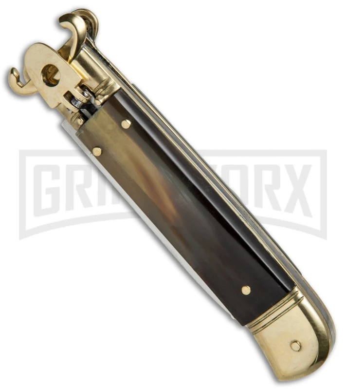 AKC 8" Shot Shell Puller Lever Lock Brazilian W/ Brass Auto Knife - Flat Plain 4 AKC 8" Shot Shell Puller Lever Lock Brazilian W/ Brass Auto Knife - Flat Plain - Image 2