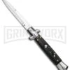 AKC 9" Stiletto Dark Horn Automatic Knife - Bayonet
