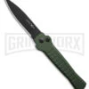 AKC X-treme Ace1 Green Automatic Knife - Black Plain -AKC Knives Shop AKC Ace Automatic Knife Dark Green 3in Black BHQ 189107 td large