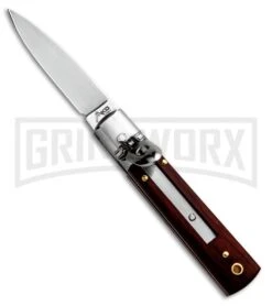 AKC 6" Mini Classic Lever Lock Cocobolo Automatic Knife - Satin Plain