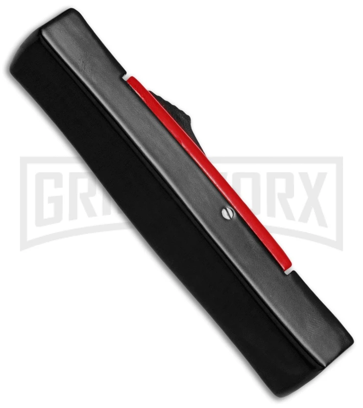 AKC Minion Concord Black/Red OTF Automatic Knife - Dagger Satin Plain 5 AKC Minion Concord Black/Red OTF Automatic Knife - Dagger Satin Plain - Image 3
