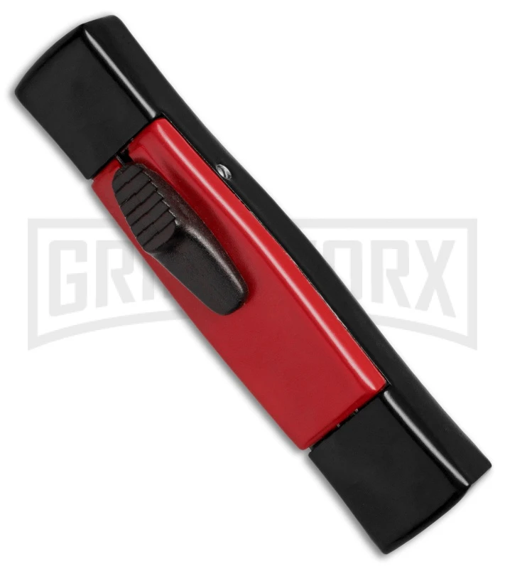 AKC Minion Concord Black/Red OTF Automatic Knife - Dagger Satin Plain 4 AKC Minion Concord Black/Red OTF Automatic Knife - Dagger Satin Plain - Image 2