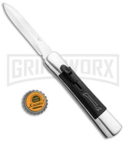 AKC Concord Polish/Black OTF Automatic Knife - Dagger Satin Plain 9 AKC Concord Polish/Black OTF Automatic Knife - Dagger Satin Plain -AKC Knives Shop AKC Concord Dagger OTF Auto Polish Black Satin BHQ 92038 jr bottlecap large