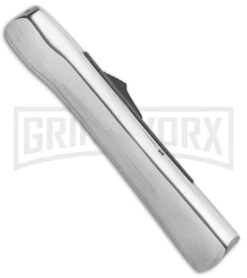 AKC Concord Polish/Black OTF Automatic Knife - Dagger Satin Plain 8 AKC Concord Polish/Black OTF Automatic Knife - Dagger Satin Plain -AKC Knives Shop AKC Concord Dagger OTF Auto Polish Black Satin BHQ 92038 jr side large