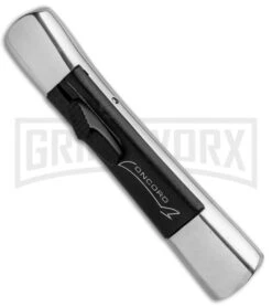 AKC Concord Polish/Black OTF Automatic Knife - Dagger Satin Plain 7 AKC Concord Polish/Black OTF Automatic Knife - Dagger Satin Plain -AKC Knives Shop AKC Concord Dagger OTF Auto Polish Black Satin BHQ 92038 jr spine large