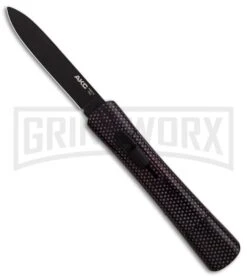 AKC Concord Full Sim Carbon Fiber OTF Automatic Knife - Flat Black