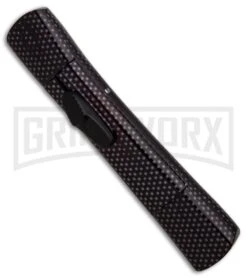 AKC Concord Full Sim Carbon Fiber OTF Automatic Knife - Flat Black -AKC Knives Shop AKC Concord Full Sim Carbon Fiber Black Flat BHQ 90292 er spine large