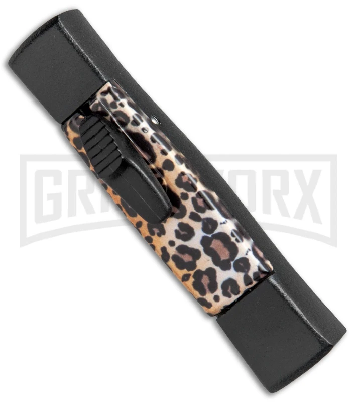 AKC Minion Concord Leopard OTF Automatic Knife - Flat Black Plain 4 AKC Minion Concord Leopard OTF Automatic Knife - Flat Black Plain - Image 2