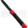 AKC Concord Red/Black OTF Automatic Knife - Flat Grind Black Plain 1 AKC Concord Red/Black OTF Automatic Knife - Flat Grind Black Plain -AKC Knives Shop AKC Concord OTF Auto Red Black Black Flat BHQ 24096 jr large