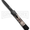 AKC Concord Snake OTF Automatic Knife - Flat Grind Black Drop Point Plain