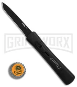 AKC Concord Black OTF Automatic Knife - Tanto Black Plain -AKC Knives Shop AKC Concord Tanto Black Black BHQ 90285 er bottlecap large