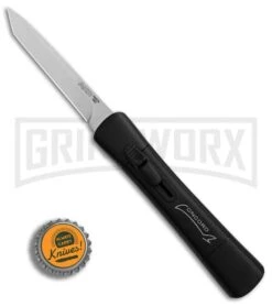 AKC Concord Black OTF Automatic Knife - Tanto Satin Plain -AKC Knives Shop AKC Concord Tanto Black Satin BHQ 90284 er bottlecap large