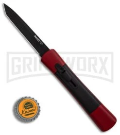 AKC Concord Red/Black OTF Automatic Knife - Tanto Black Plain -AKC Knives Shop AKC Concord Tanto Red Black Black BHQ 90289 er bottlecap large