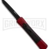 AKC Concord Red/Black OTF Automatic Knife - Tanto Black Plain -AKC Knives Shop AKC Concord Tanto Red Black Black BHQ 90289 er large