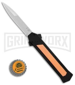 AKC F-16 Copper D/A OTF Automatic Knife - Bayo Satin Plain -AKC Knives Shop AKC F 16 BHQ Exclusive Copper Bayo Satin Plain GX 30992 er bottlecap large
