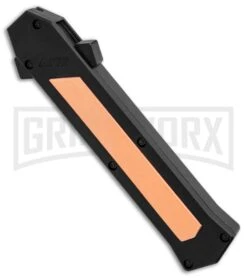AKC F-16 Copper D/A OTF Automatic Knife - Bayo Satin Plain -AKC Knives Shop AKC F 16 BHQ Exclusive Copper Bayo Satin Plain GX 30992 er spine large
