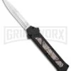 AKC F-16 Diamondback D/A OTF Automatic Knife - Bayo Satin Plain -AKC Knives Shop AKC F 16 DA Bayo OTF Auto Diamondback Satin BHQ 131609 jr large