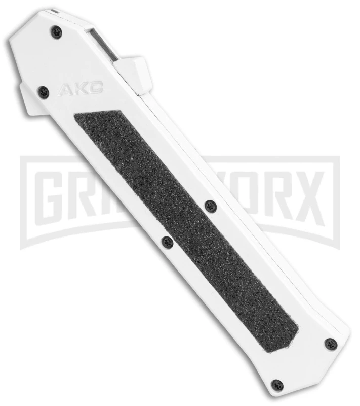AKC F-16 White D/A OTF Automatic Knife - Bayo Two Tone Plain 4 AKC F-16 White D/A OTF Automatic Knife - Bayo Two Tone Plain - Image 2