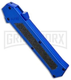 AKC Knives Shop -AKC Knives Shop AKC F 16 DA Dagger OTF Blue Satin BHQ 93753 jr spine large