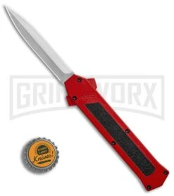 AKC F-16 Red D/A OTF Automatic Knife - Dagger Satin Plain 9 AKC F-16 Red D/A OTF Automatic Knife - Dagger Satin Plain -AKC Knives Shop AKC F 16 DA Dagger Red Satin BHQ 87409 er bottlecap large