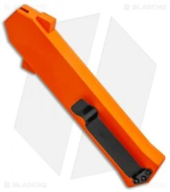 AKC F-16 D/A Bayonet OTF Automatic Knife Orange (3.3" Satin) -AKC Knives Shop AKC F 16 Orange DA OTF Auto Bayo Satin GX 37616 jr side
