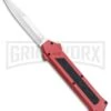 AKC F-16 Red D/A OTF Automatic Knife - Bayo Satin Plain -AKC Knives Shop AKC F 16 Red DA OTF Bayo Satin Plain BP 23854 jr large