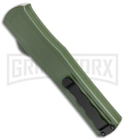 AKC F-20 OD Green Aluminum D/A OTF Automatic Knife - Dagger Black Plain 8 AKC F-20 OD Green Aluminum D/A OTF Automatic Knife - Dagger Black Plain -AKC Knives Shop AKC F 20 DA Dagger OTF Auto OD Green Black BHQ 146285 jr side large
