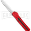 AKC F-20 Red D/A OTF Automatic Knife - Satin Plain 1 AKC F-20 Red D/A OTF Automatic Knife - Satin Plain -AKC Knives Shop AKC F 20 DA Dagger OTF Auto Red Satin BHQ 140483 jr large