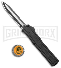 AKC F-20 D/A Black Aluminum OTF Automatic Knife - Two Tone Plain 9 AKC F-20 D/A Black Aluminum OTF Automatic Knife - Two Tone Plain -AKC Knives Shop AKC F 20 DA OTF Auto Black Aluminum TT BHQ 178591 jr bottlecap large