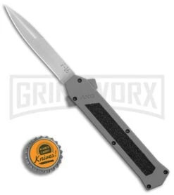 AKC F-16 Gray D/A OTF Automatic Knife - Bayo Satin Plain 9 AKC F-16 Gray D/A OTF Automatic Knife - Bayo Satin Plain -AKC Knives Shop AKC F16 DA Bayo Satin Plain BP 25691 er bottlecap large