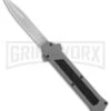 AKC F-16 Gray D/A OTF Automatic Knife - Bayo Satin Plain -AKC Knives Shop AKC F16 DA Bayo Satin Plain BP 25691 er large