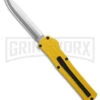AKC F-20 D/A Drop Point Yellow OTF Automatic Knife - Satin Plain 2 AKC F-20 D/A Drop Point Yellow OTF Automatic Knife - Satin Plain -AKC Knives Shop AKC F20 DA DP OTF AK Yelow 3in Satin BHQ 178601 td large