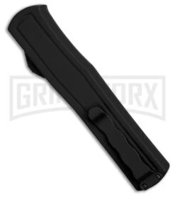 AKC F-20 D/A Dagger Black Aluminum OTF Automatic Knife - Two Tone Plain 8 AKC F-20 D/A Dagger Black Aluminum OTF Automatic Knife - Two Tone Plain -AKC Knives Shop AKC F20 DA Dagger OTF AK Black Alum 3in Two Tone BHQ 178763 td side large