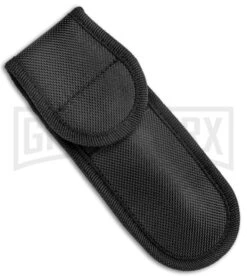 AKC 9" Ebony Leverlock Automatic Stiletto Bayonet Knife - Satin Plain -AKC Knives Shop AKC Leverletto LL Ebony Satin Bayo BHQ 139882 jr sheath large