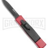 AKC Minion Concord Red/Black OTF Automatic Knife - Black Plain -AKC Knives Shop AKC Minion Concord OTF Auto Red Black Black BHQ 24199 jr large