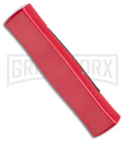 AKC Minion Concord Red/Black OTF Automatic Knife - Black Plain -AKC Knives Shop AKC Minion Concord OTF Auto Red Black Black BHQ 24199 jr side large